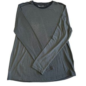 Under Armour Heatgear Crew Neck Gray Thermal Shirt, Size L